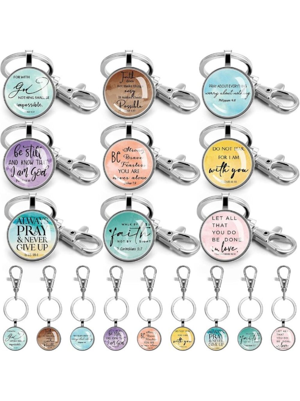 Stylish Keychain Set for Women & Men - Perfect Gift, Bulk Buy, Trendy